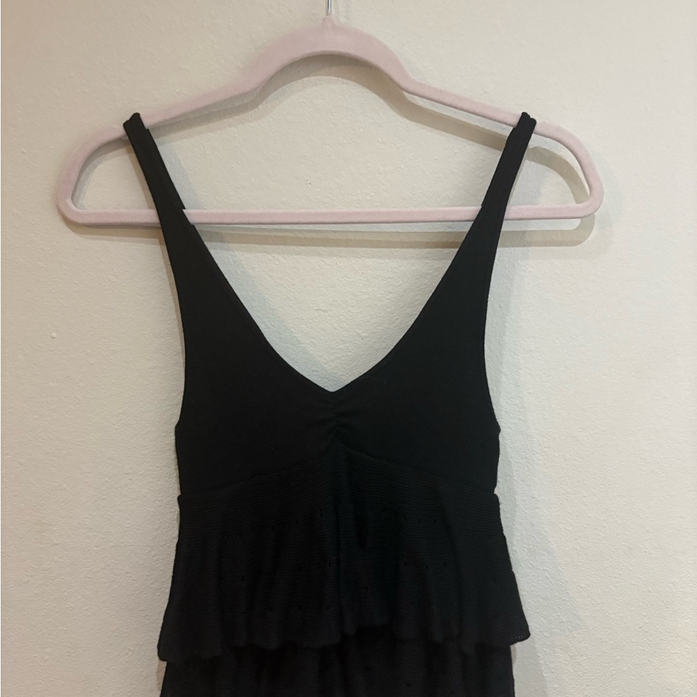 Urban Outfitters Black Knitted Tank